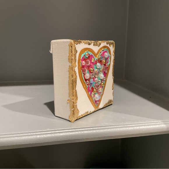 🔴HOLD FOR BELLAM247🔴Colorful Heart Canvas Art🔴 - Picture 2 of 5